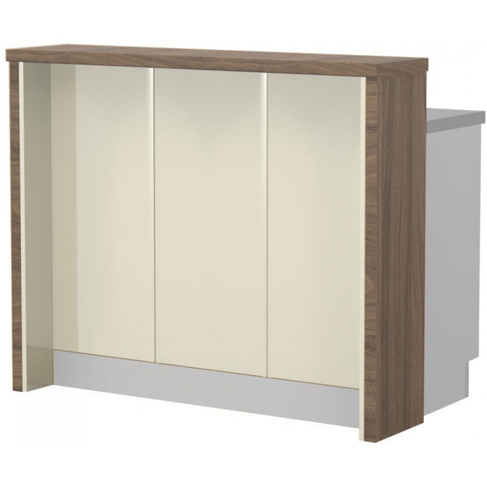 Πάγκος νησίδας Modena-Μήκος: 120 εκ.-Μπεζ-Carini Wallnut