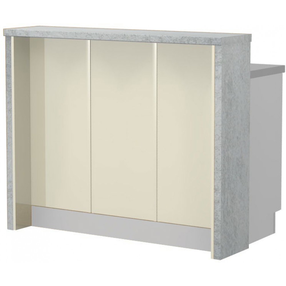 Πάγκος νησίδας Modena-Μήκος: 120 εκ.-Μπεζ-Chromix Silver