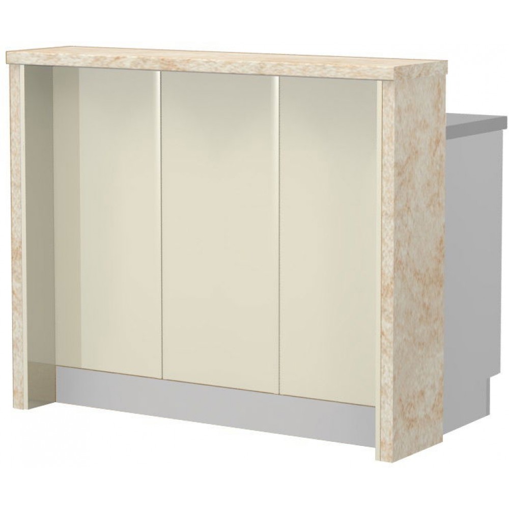 Πάγκος νησίδας Modena-Μήκος: 120 εκ.-Μπεζ-Latino Marble