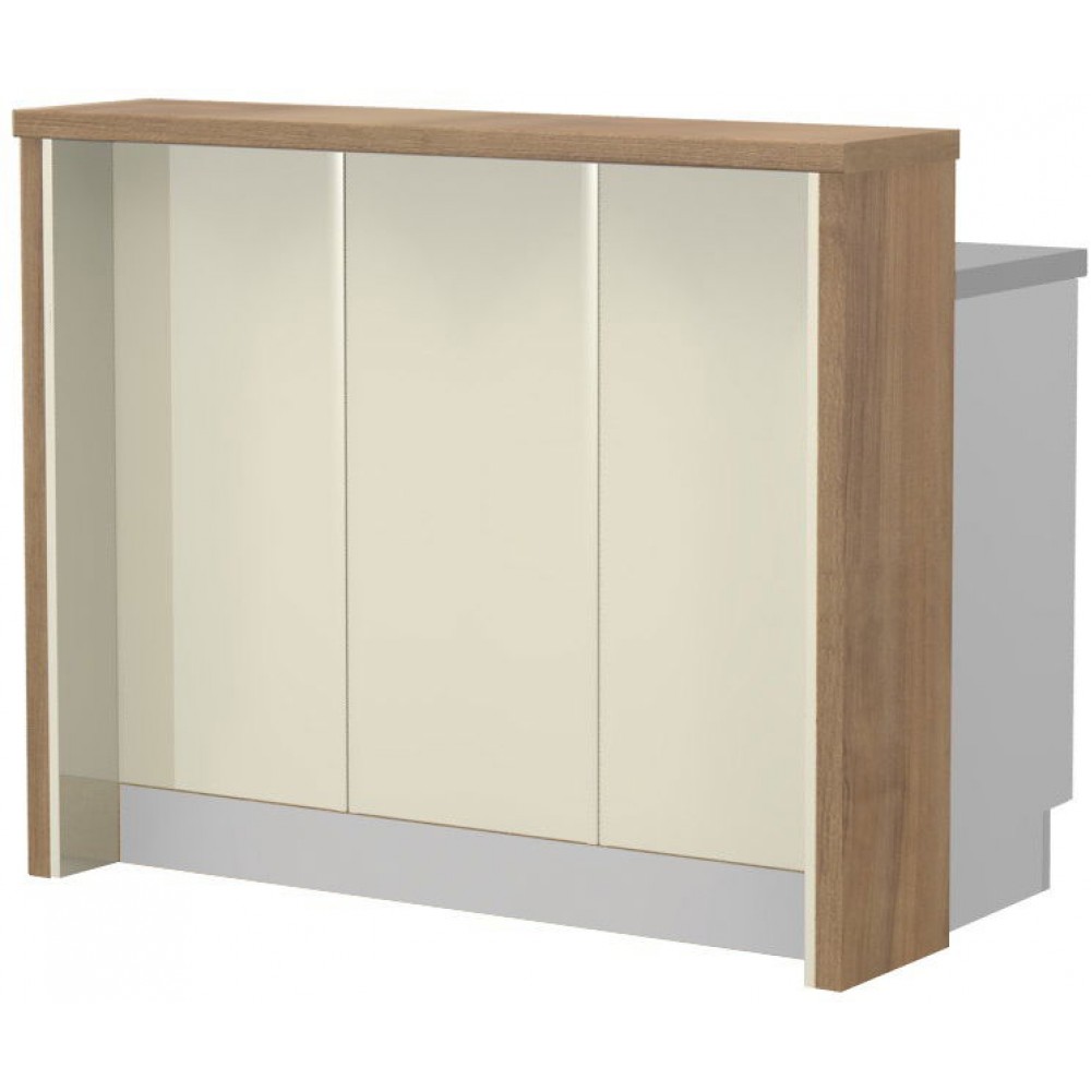 Πάγκος νησίδας Modena-Μήκος: 120 εκ.-Μπεζ-Pacific Wallnut