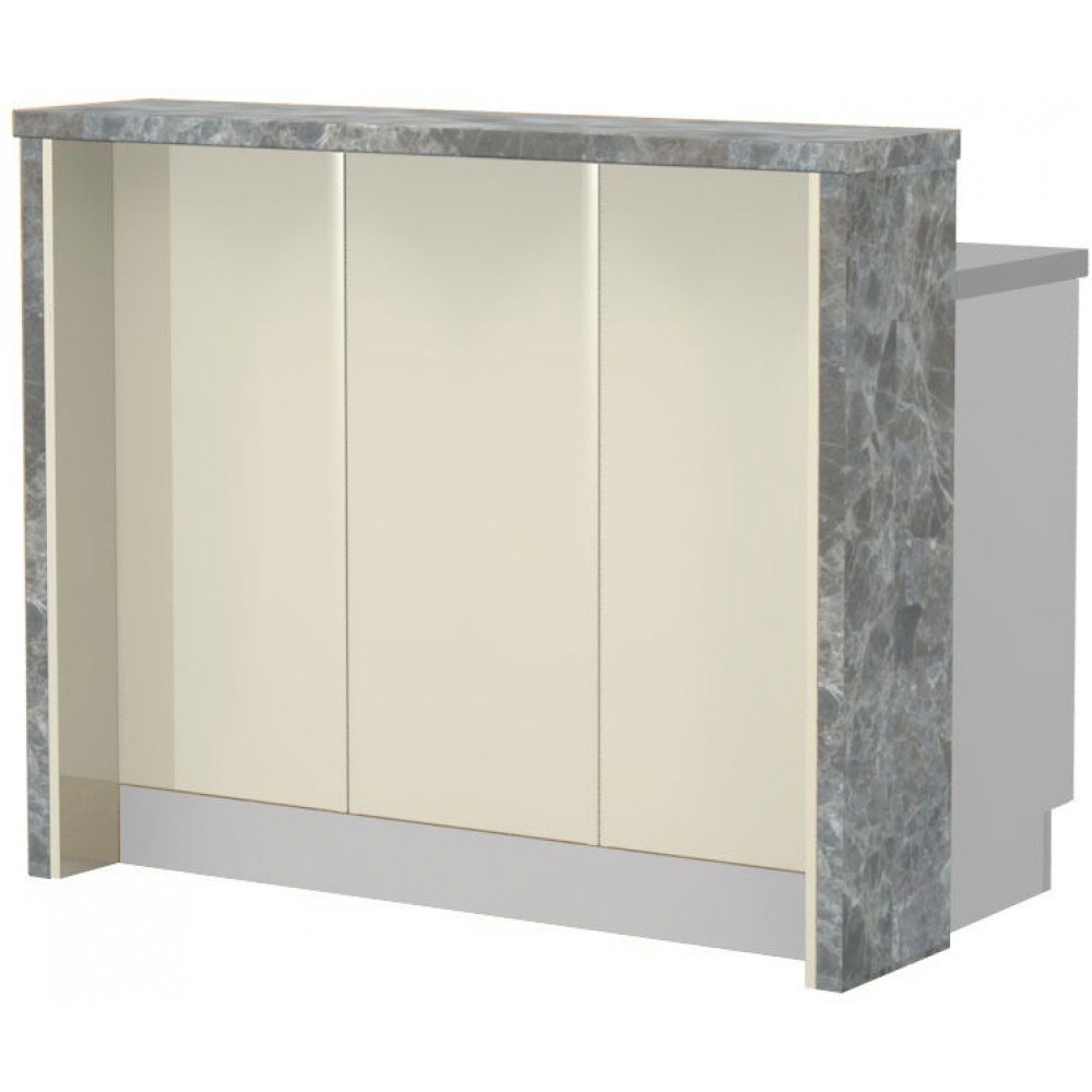 Πάγκος νησίδας Modena-Μήκος: 120 εκ.-Μπεζ-Siena Marble