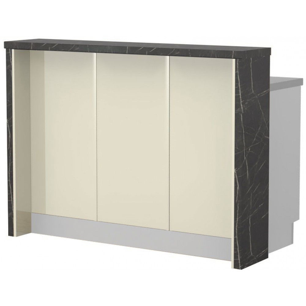 Πάγκος νησίδας Modena-Μήκος: 135 εκ.-Μπεζ-Black Stone