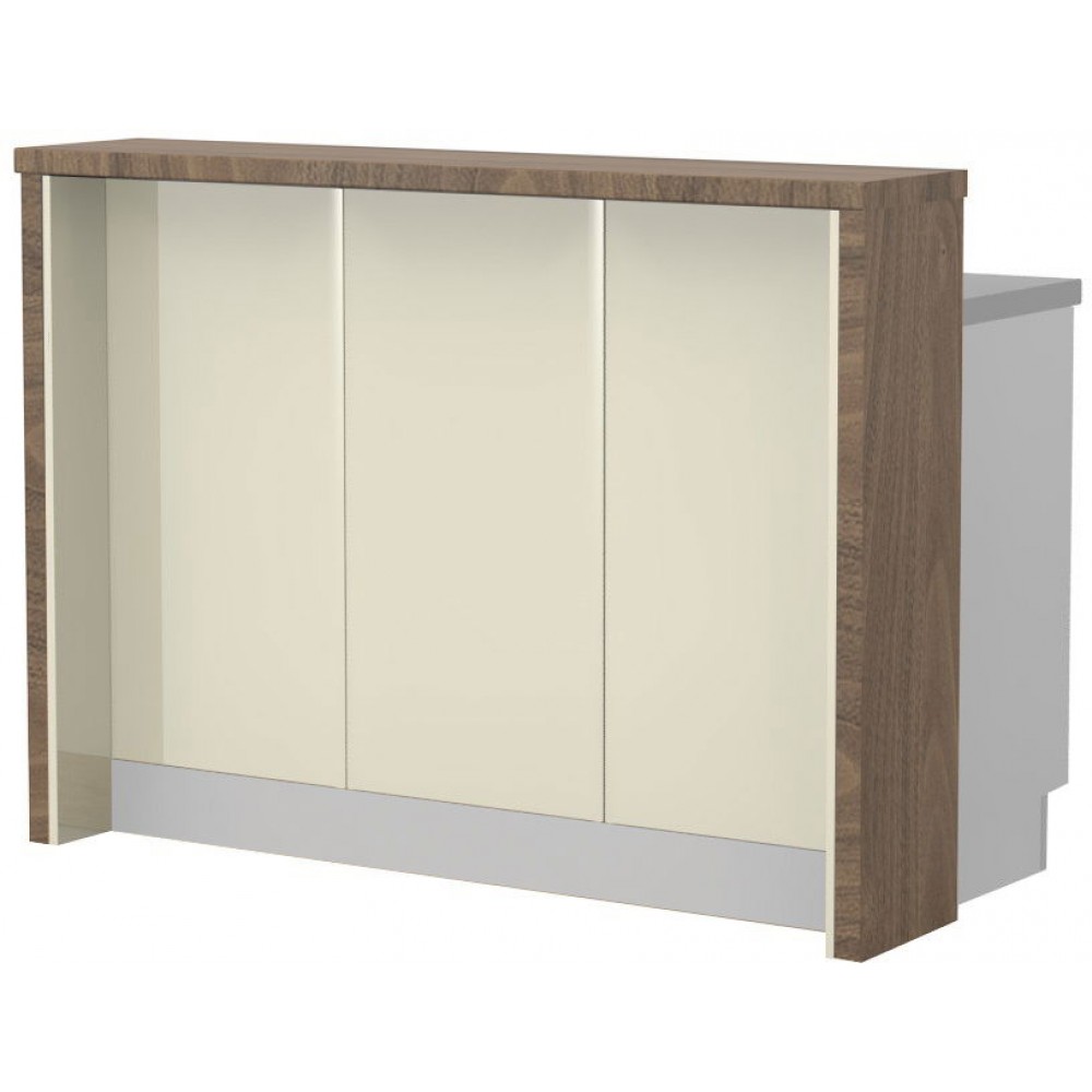 Πάγκος νησίδας Modena-Μήκος: 135 εκ.-Μπεζ-Carini Wallnut