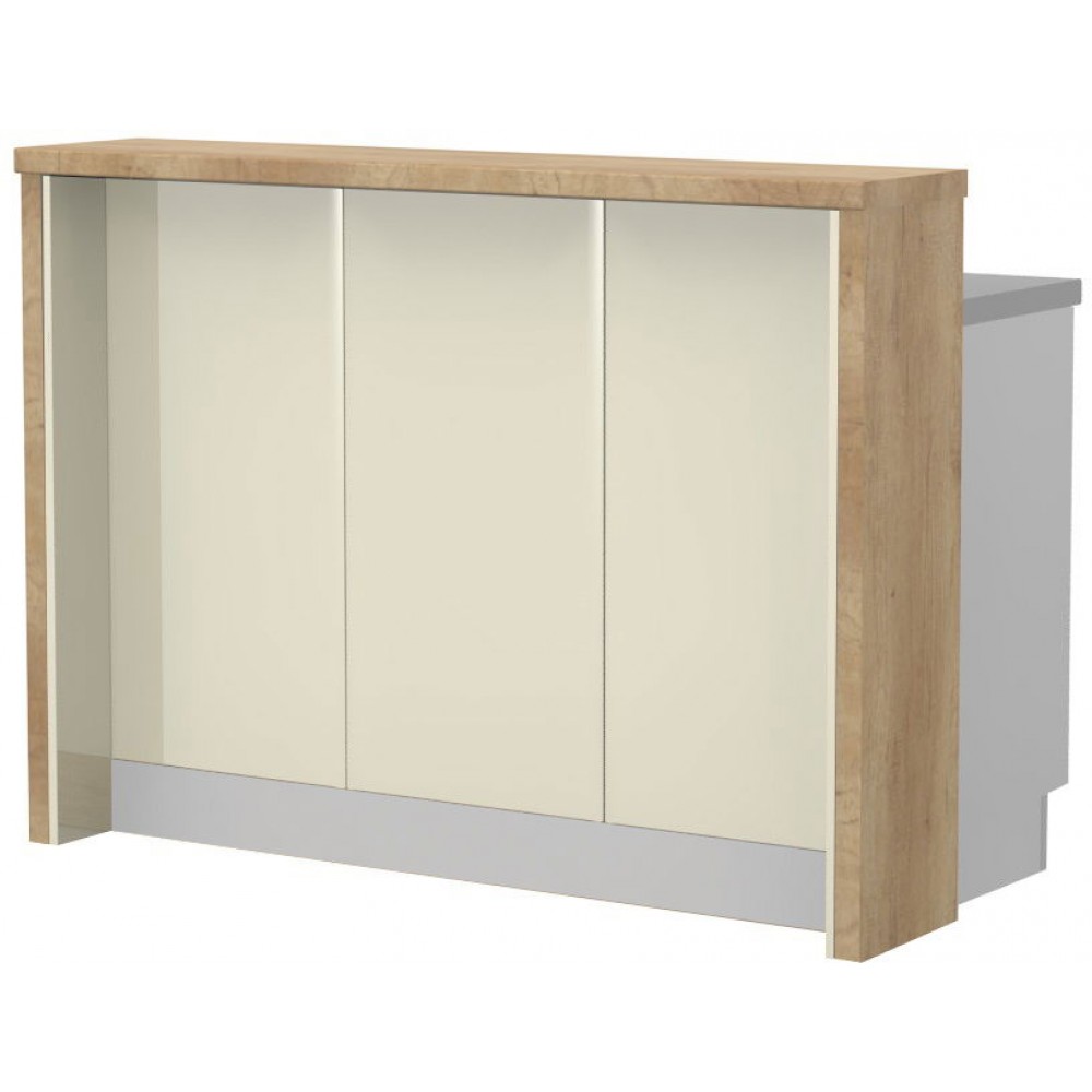 Πάγκος νησίδας Modena-Μήκος: 135 εκ.-Μπεζ-Nebraska Oak