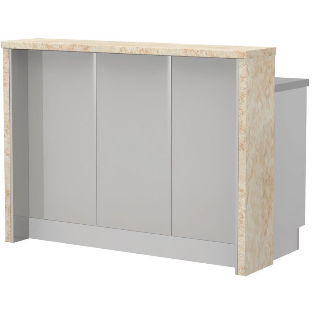 Πάγκος νησίδας Modena-Μήκος: 150 εκ.-Γκρι ανοιχτό-Latino Marble