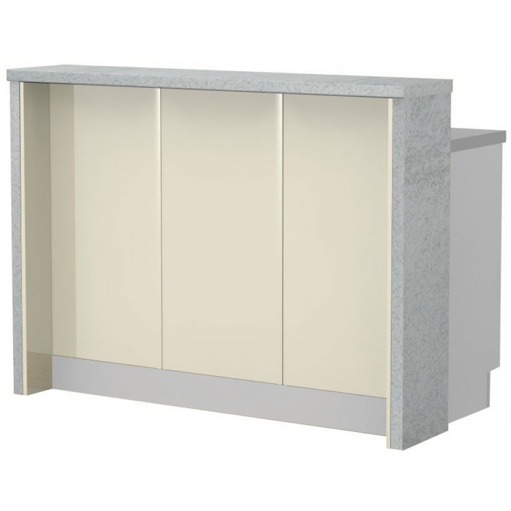 Πάγκος νησίδας Modena-Μήκος: 150 εκ.-Μπεζ-Chromix Silver