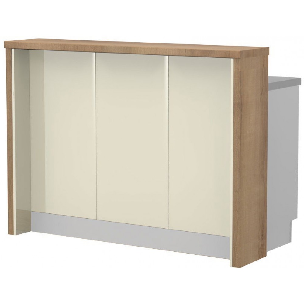 Πάγκος νησίδας Modena-Μήκος: 150 εκ.-Μπεζ-Pacific Wallnut