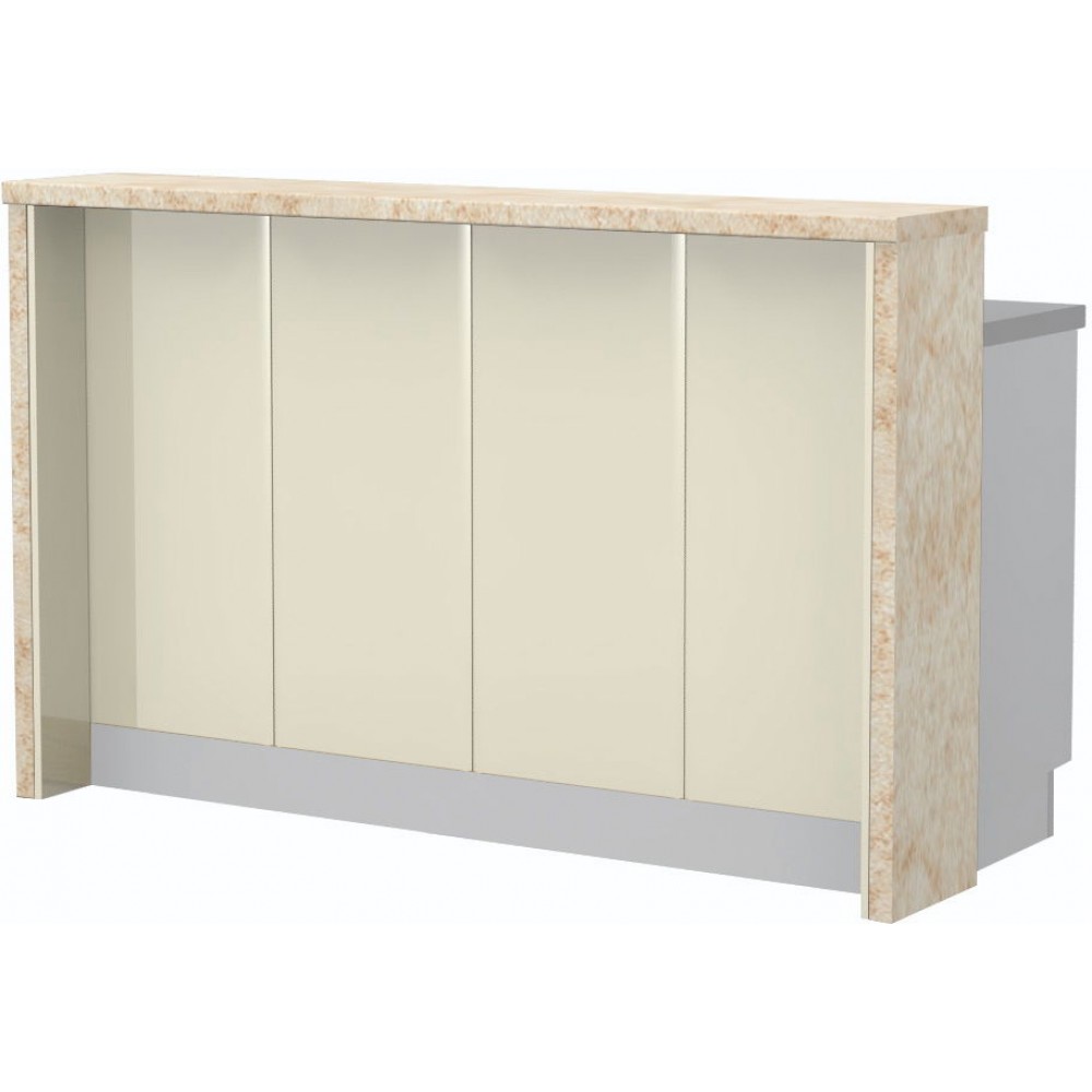 Πάγκος νησίδας Modena-Μήκος: 160 εκ.-Μπεζ-Latino Marble