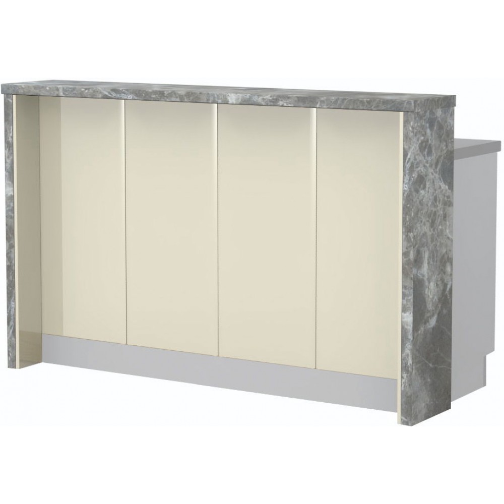 Πάγκος νησίδας Modena-Μήκος: 160 εκ.-Μπεζ-Siena Marble