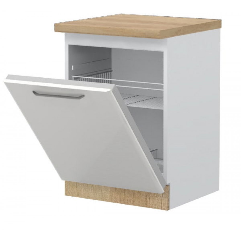 Πρόσοψη ντουλαπιού πλυντηρίου πιάτων Modena K60-Λευκό γυαλιστερό