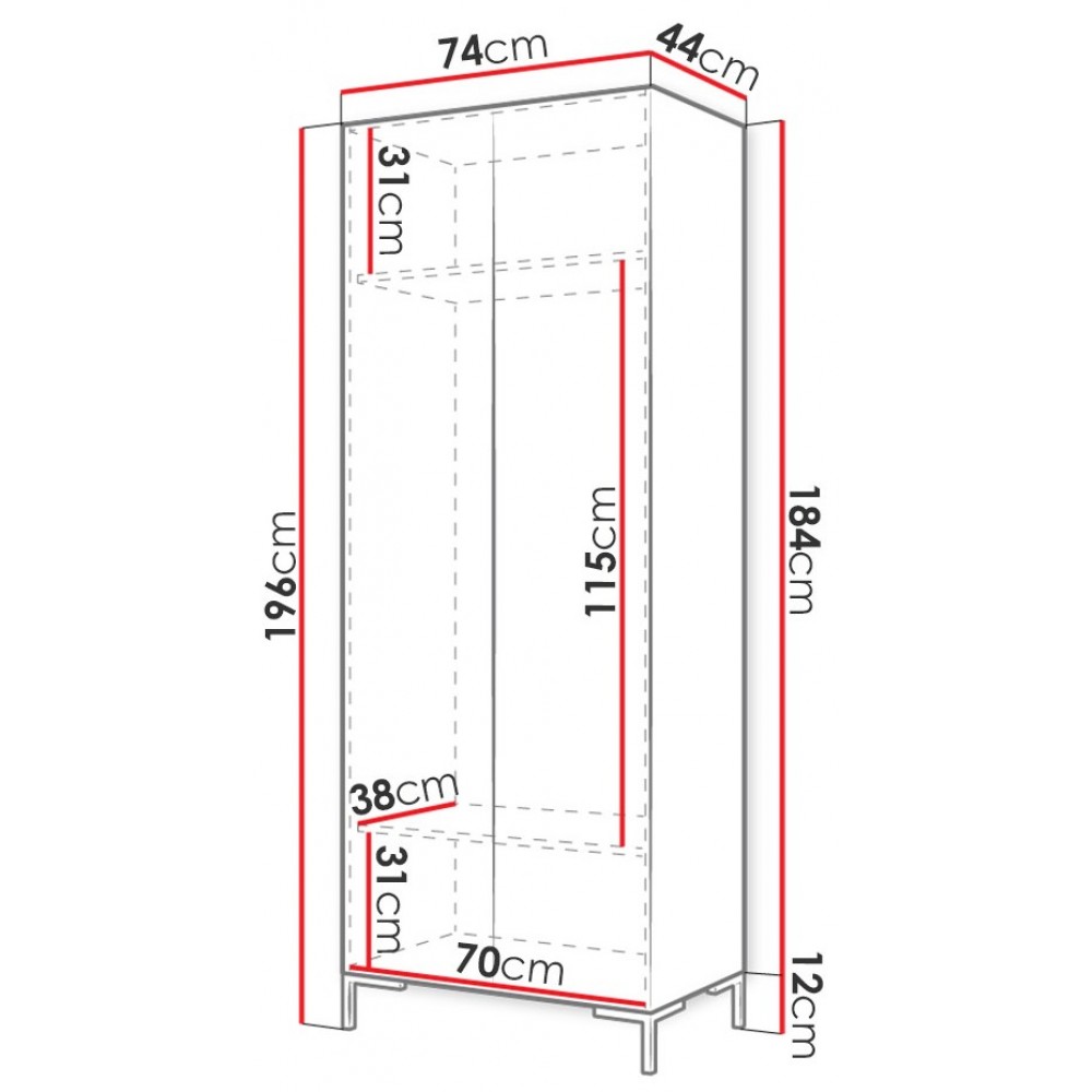 Γκαρνταρόμπα Zilion-Mauro