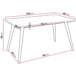 Τραπέζι Ines 100-Mauro