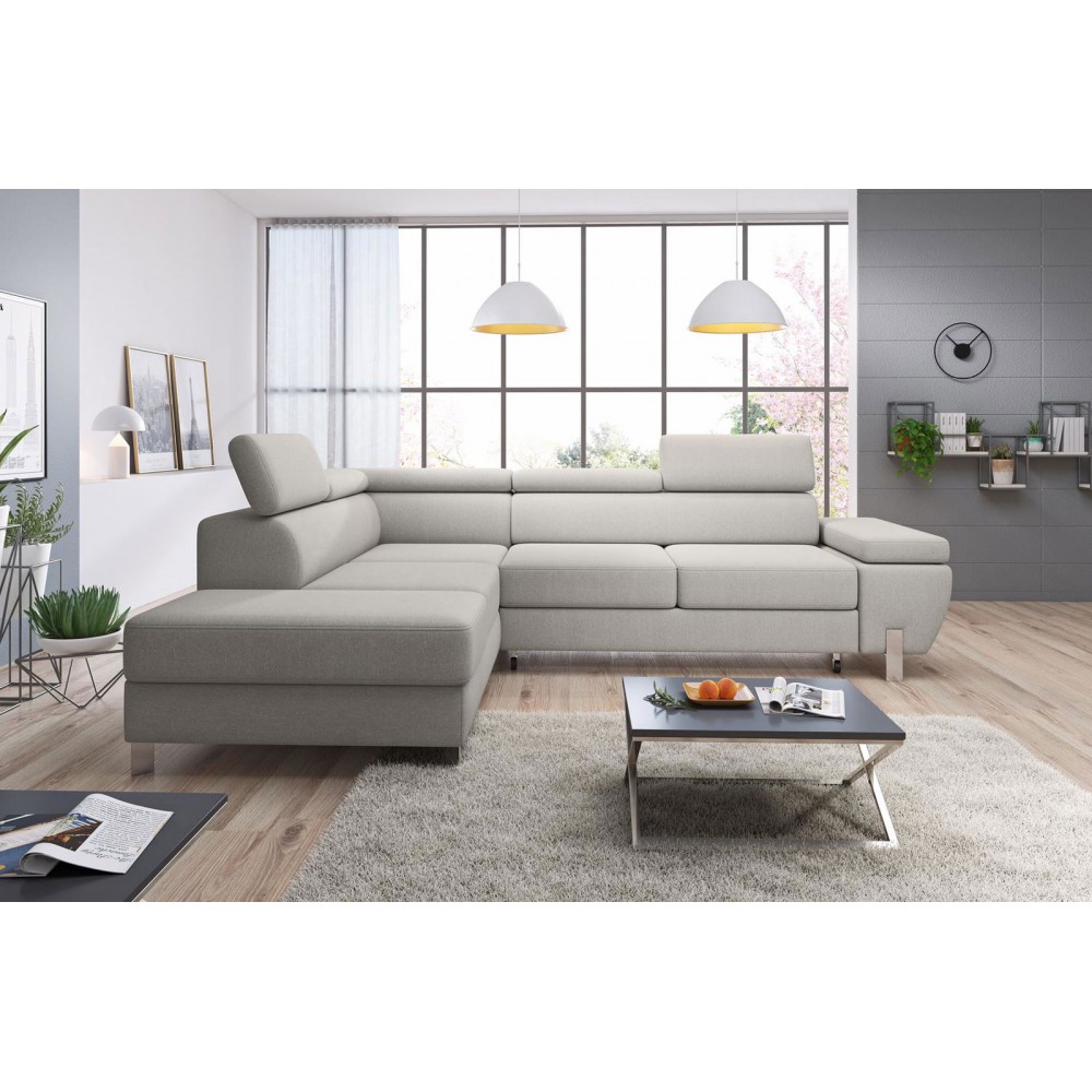 Γωνιακός καναπές Morel-Moustardi-Αριστερή