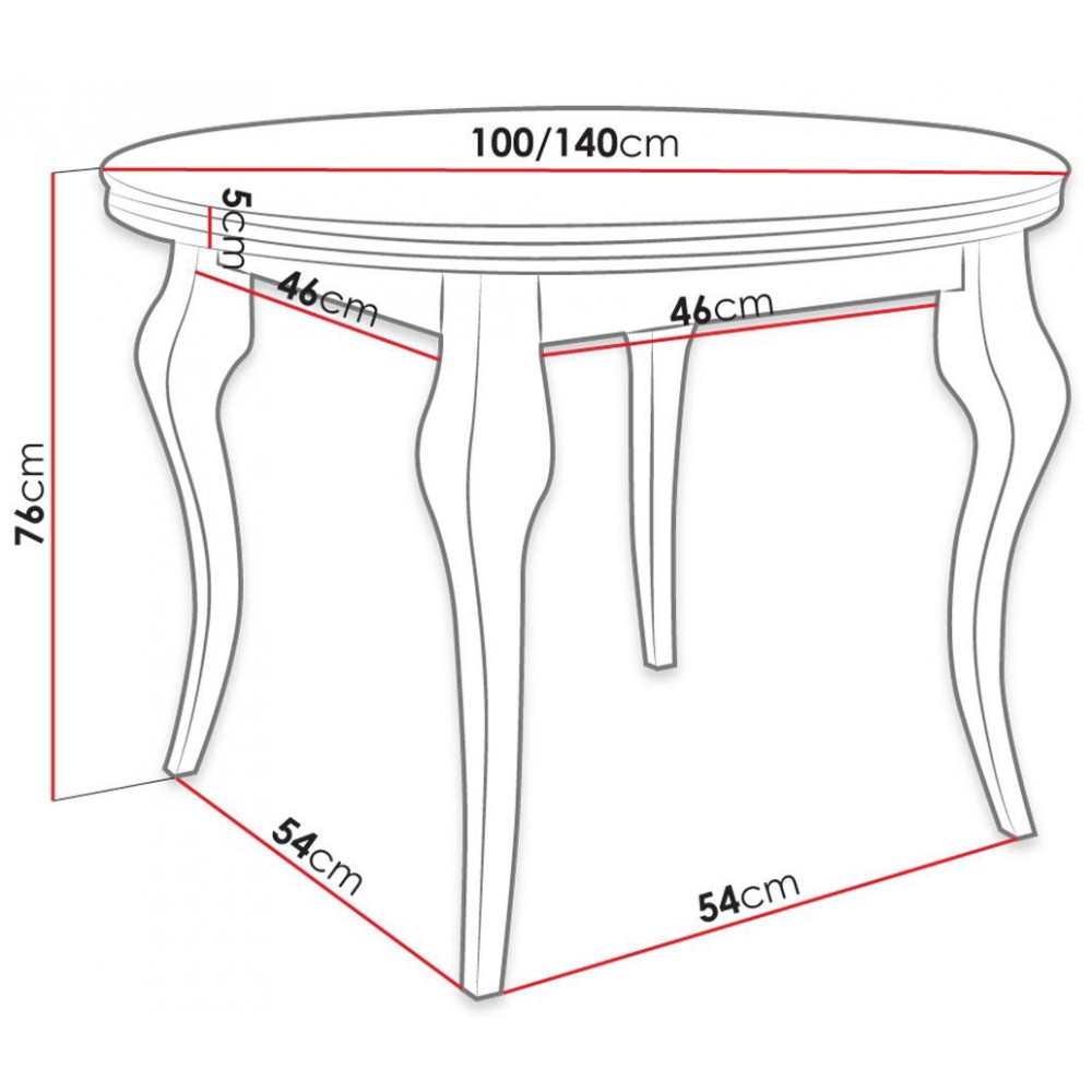 Τραπέζι Lara Fi 100 επεκτεινόμενο