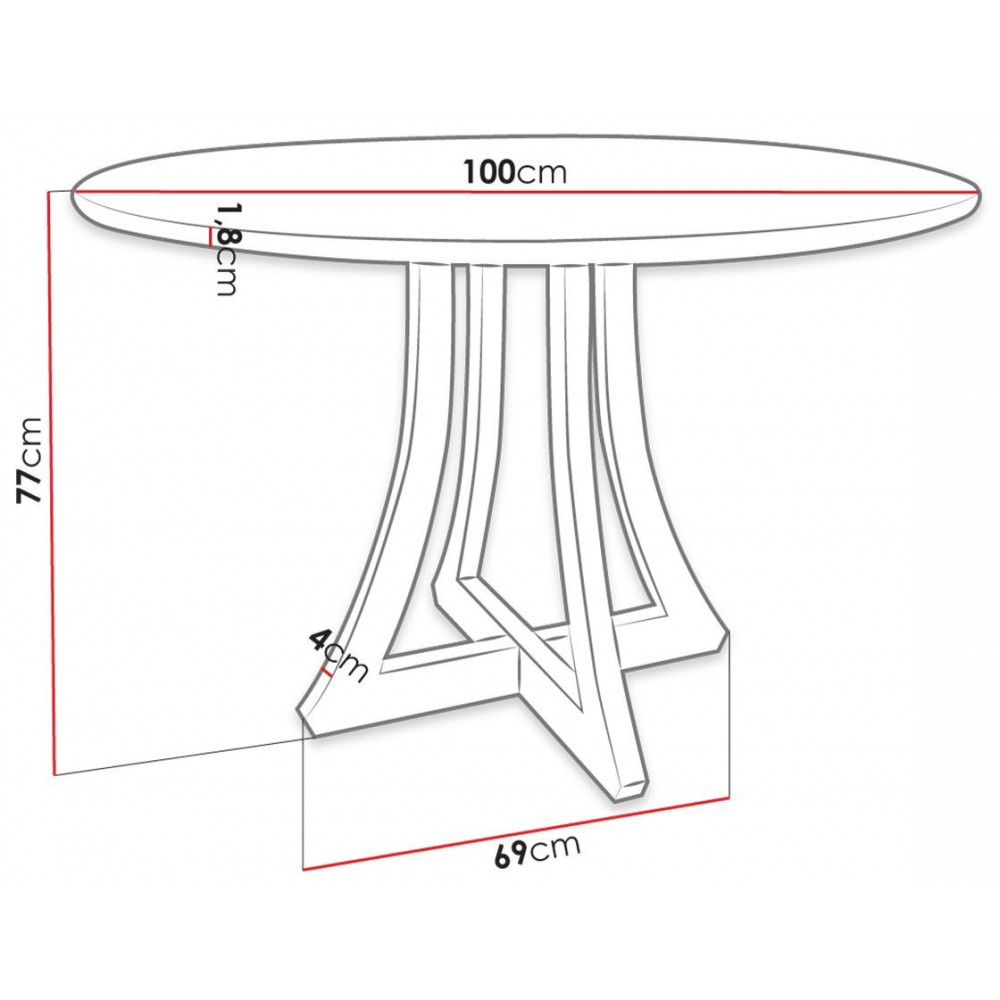 Τραπέζι Orion Fi 100-Mauro