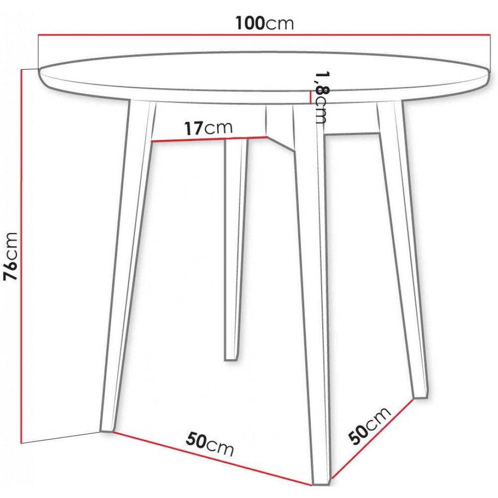 Τραπέζι Skandi Fi 100-Mauro