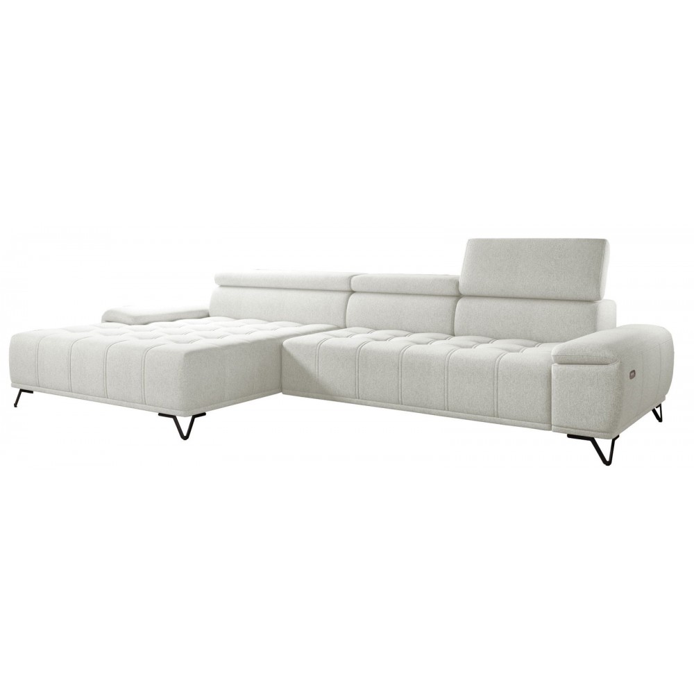 Γωνιακός καναπές Priscilla mini-Ekrou-Αριστερή