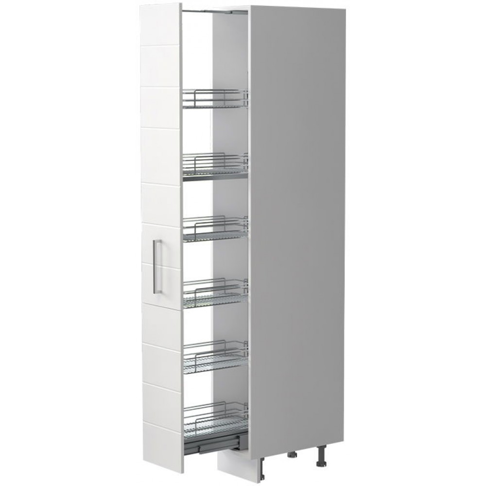 Επιδαπέδιο ντουλάπι ψηλό Hudson K21-30-1KZ-Λευκό γυαλιστερό