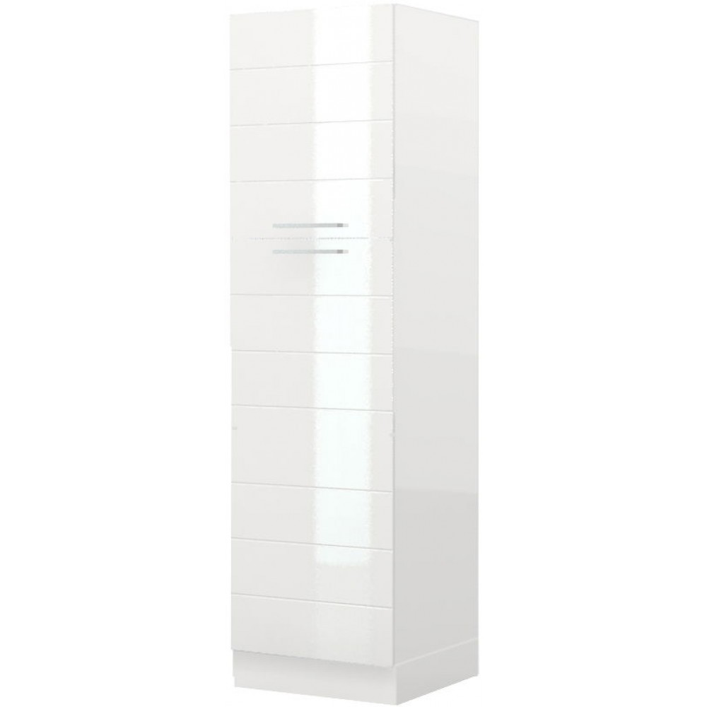 Επιδαπέδιο ντουλάπι ψηλό Hudson K21-60-2KF-Λευκό γυαλιστερό