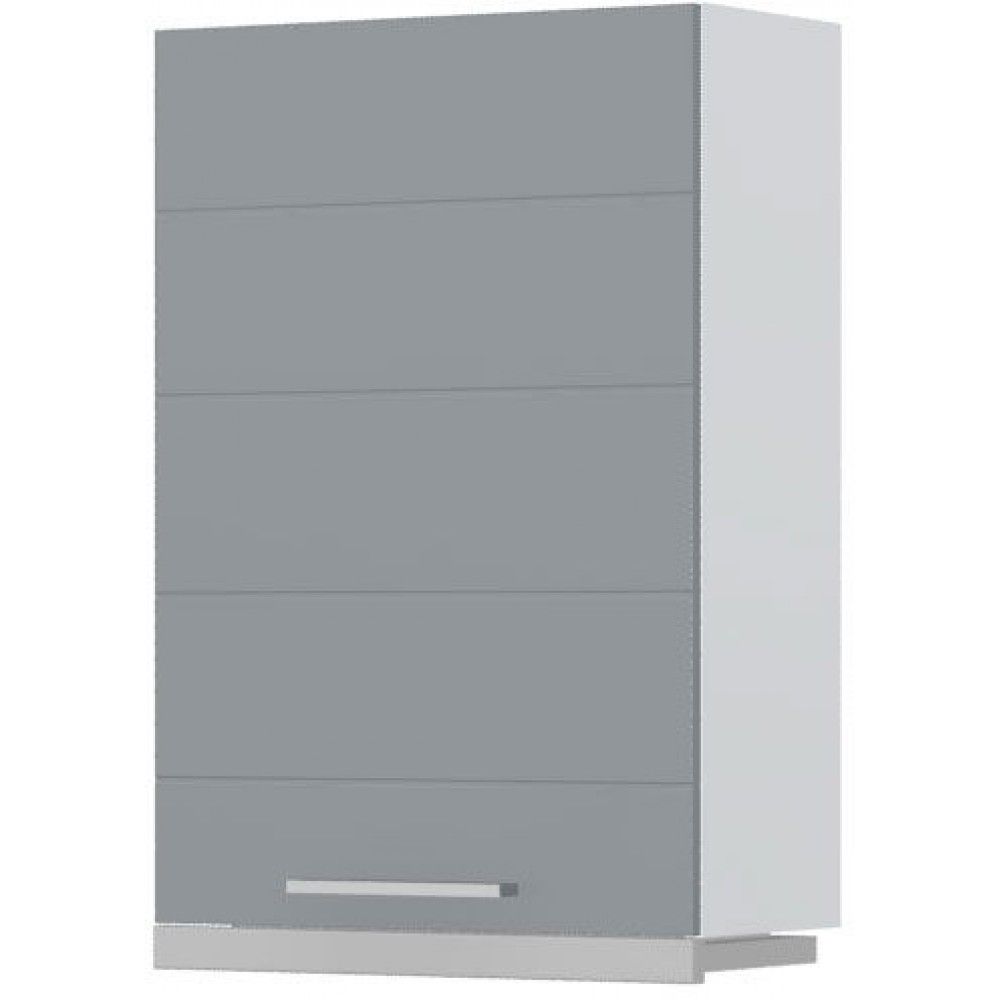Ντουλάπι κρεμαστό Hudson A9-60-1KU για απορροφητήρα συρόμενο-Λευκό - Γκρι