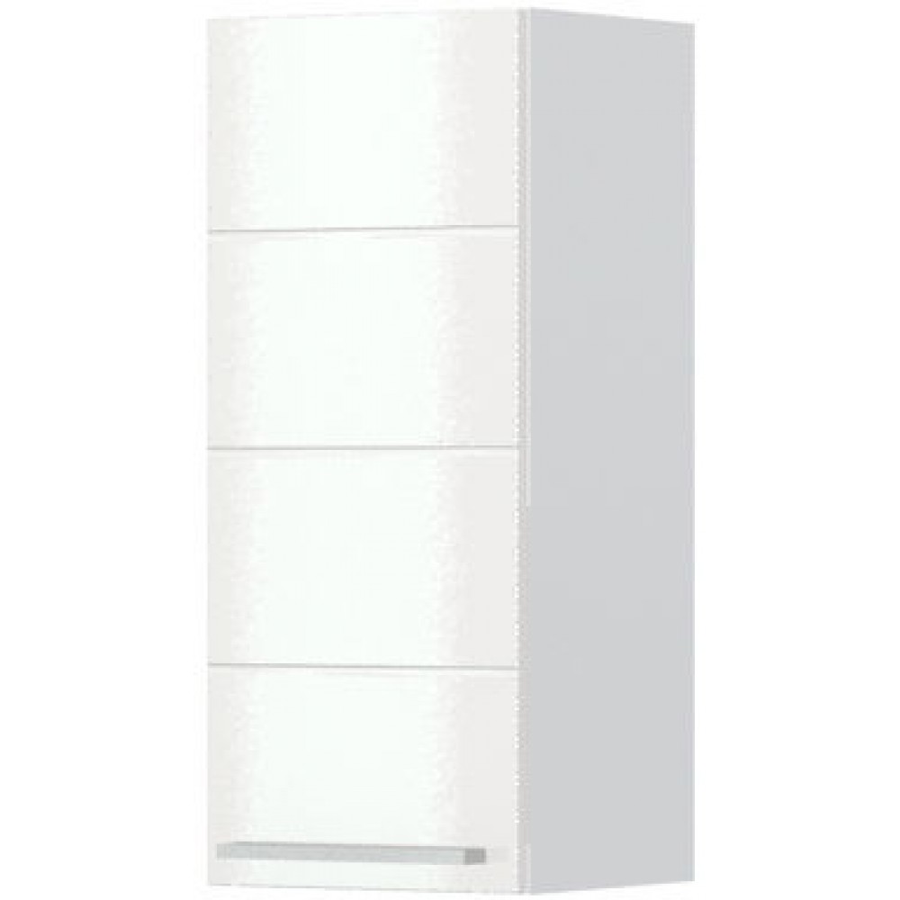 Ντουλάπι κρεμαστό Hudson V7-30-1K-Λευκό - Λευκό γυαλιστερό