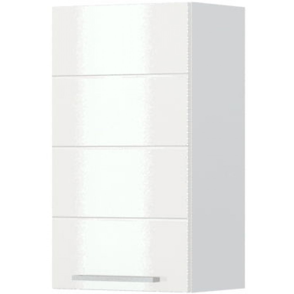 Ντουλάπι κρεμαστό Hudson V7-40-1K-Λευκό - Λευκό γυαλιστερό