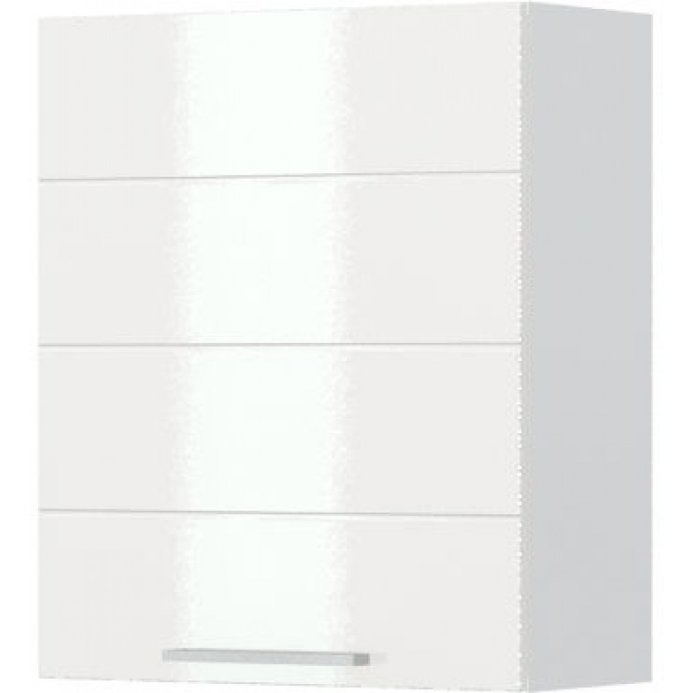 Ντουλάπι κρεμαστό Hudson V7-60-1K-Λευκό - Λευκό γυαλιστερό