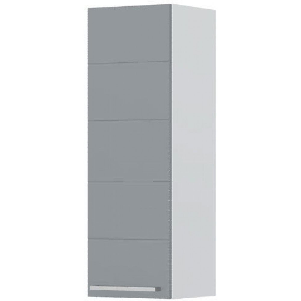 Ντουλάπι κρεμαστό Hudson V7-80-1K-Λευκό - Γκρι