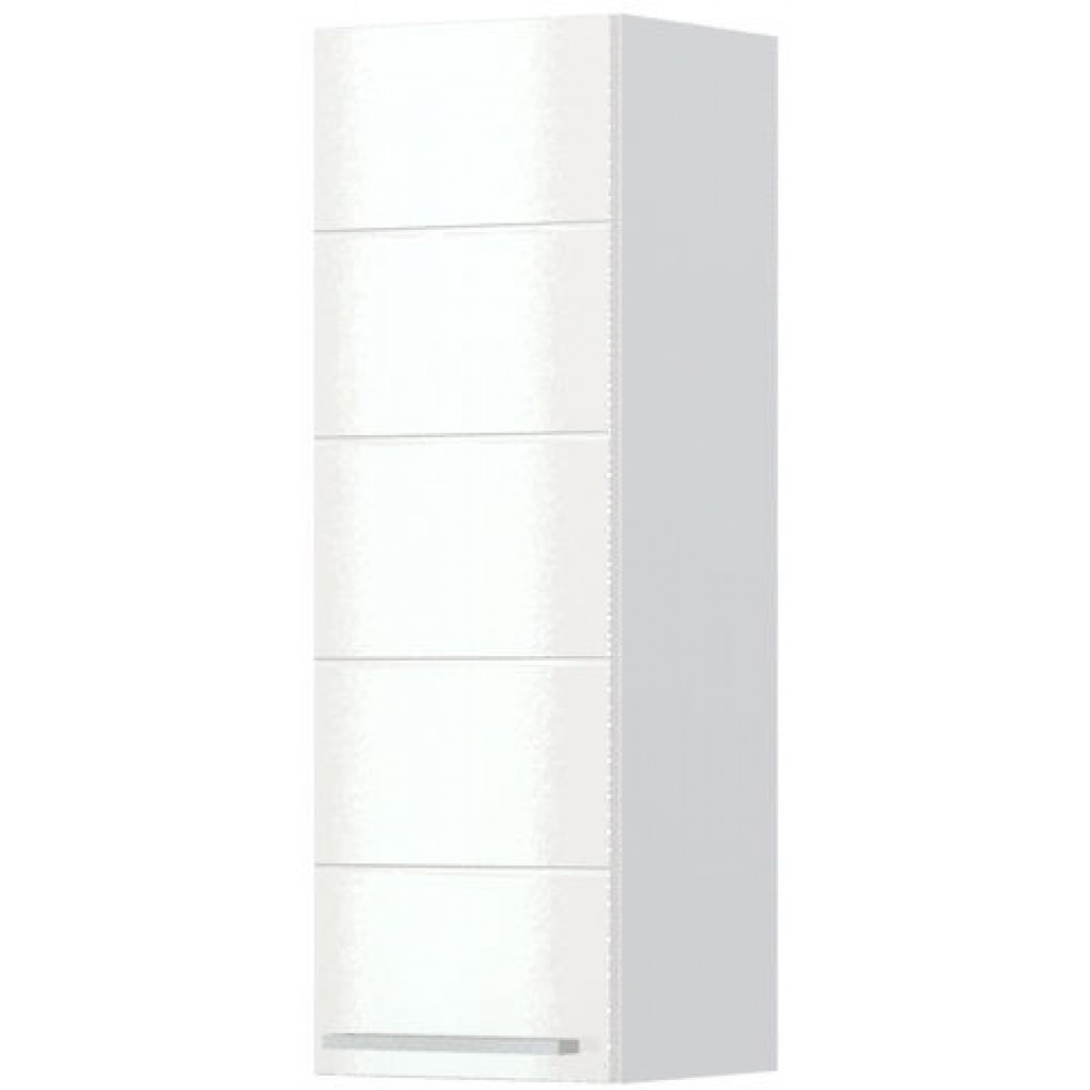 Ντουλάπι κρεμαστό Hudson V7-80-1K-Λευκό - Λευκό γυαλιστερό