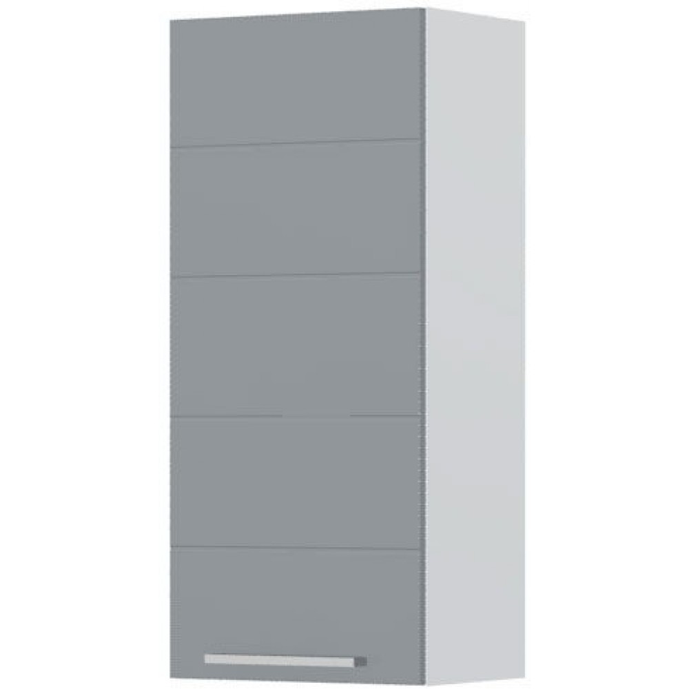 Ντουλάπι κρεμαστό Hudson V9-40-1K-Λευκό - Γκρι