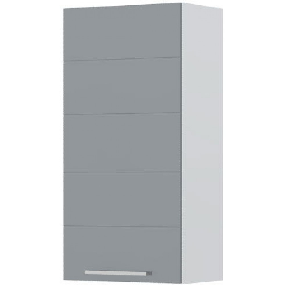 Ντουλάπι κρεμαστό Hudson V9-45-1K-Λευκό - Γκρι