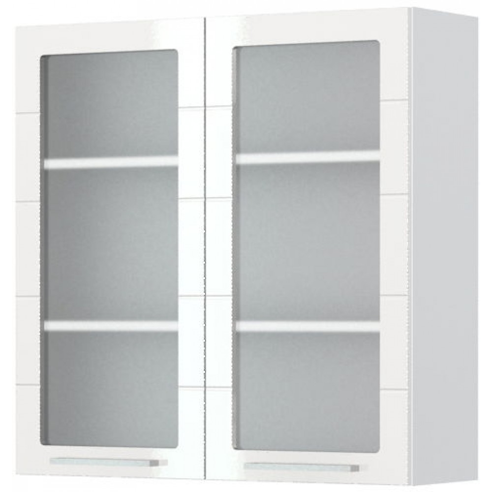 Ντουλάπι κρεμαστό Hudson V9-90-2KS-Λευκό - Λευκό γυαλιστερό