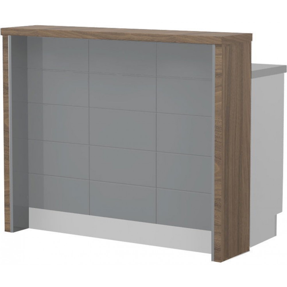 Πάγκος νησίδας Hudson-Μήκος: 120 εκ.-Γκρι-Carini Wallnut