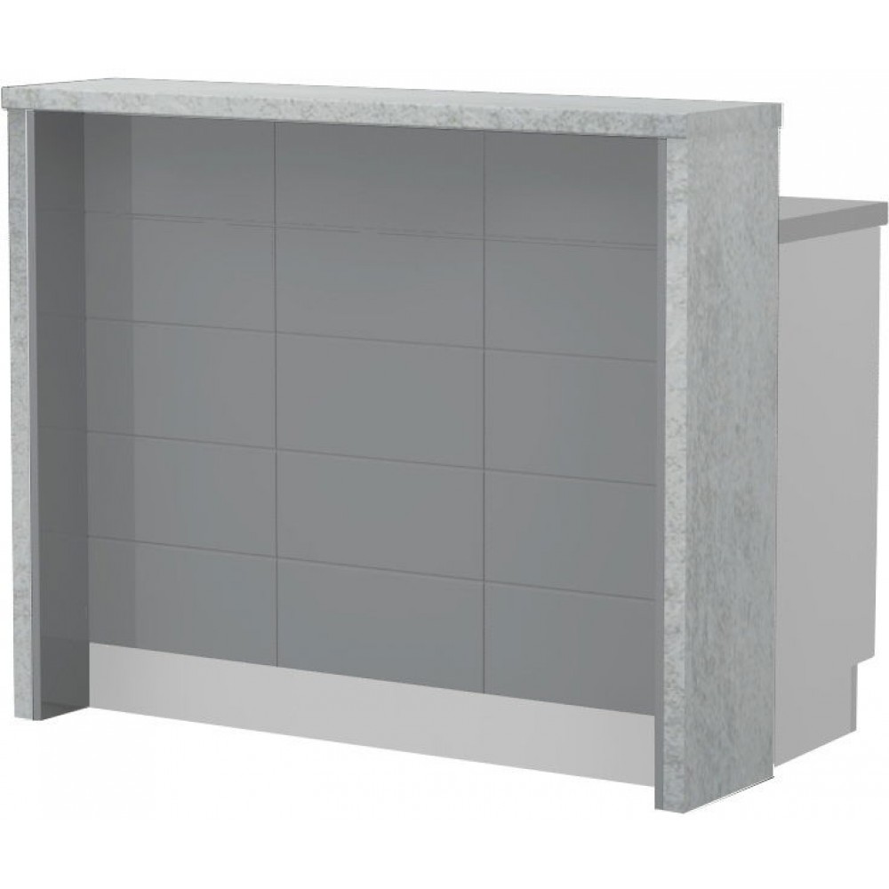 Πάγκος νησίδας Hudson-Μήκος: 120 εκ.-Γκρι-Chromix Silver