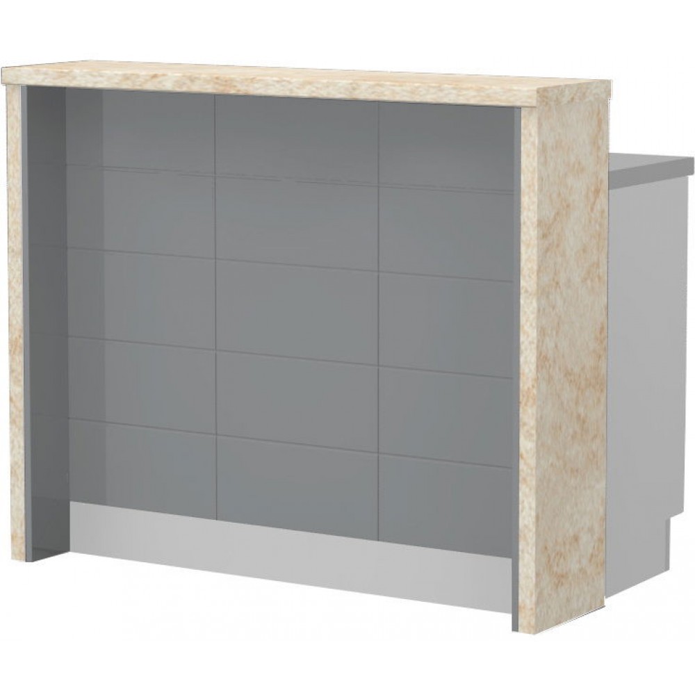 Πάγκος νησίδας Hudson-Μήκος: 120 εκ.-Γκρι-Latino Marble