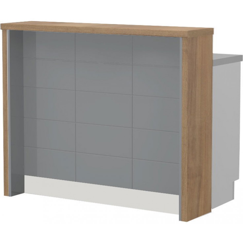 Πάγκος νησίδας Hudson-Μήκος: 120 εκ.-Γκρι-Pacific Walnut