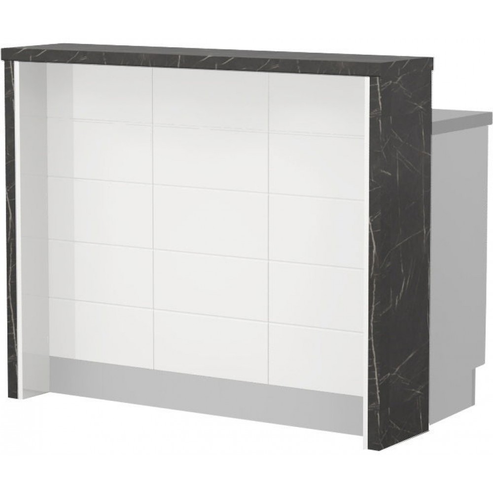 Πάγκος νησίδας Hudson-Μήκος: 120 εκ.-Λευκό-Black Stone