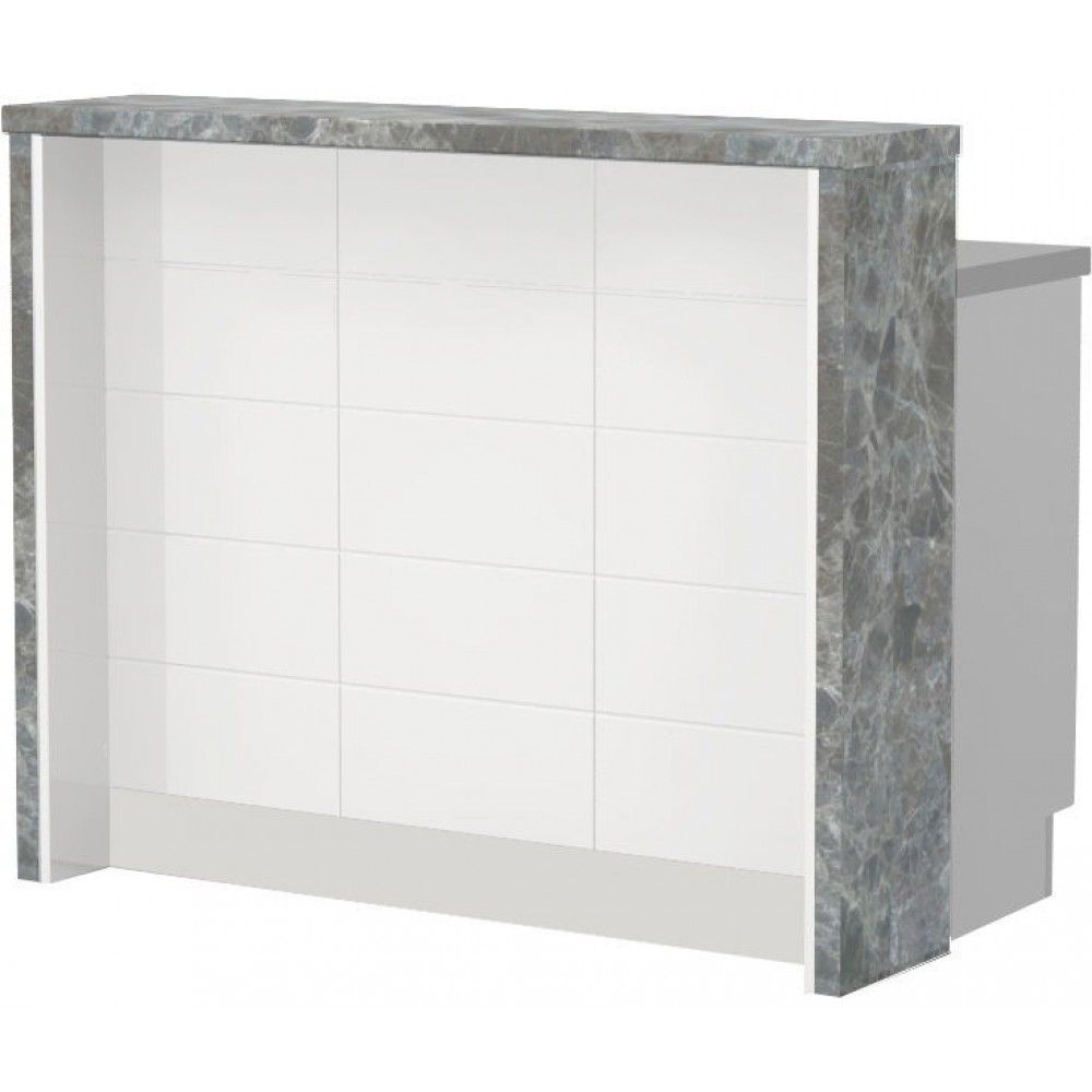 Πάγκος νησίδας Hudson-Μήκος: 120 εκ.-Λευκό-Siena Marble