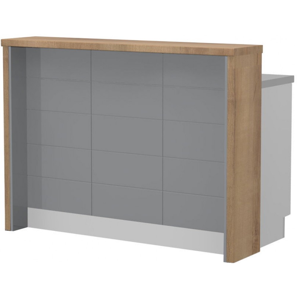 Πάγκος νησίδας Hudson-Μήκος: 135 εκ.-Γκρι-Pacific Walnut