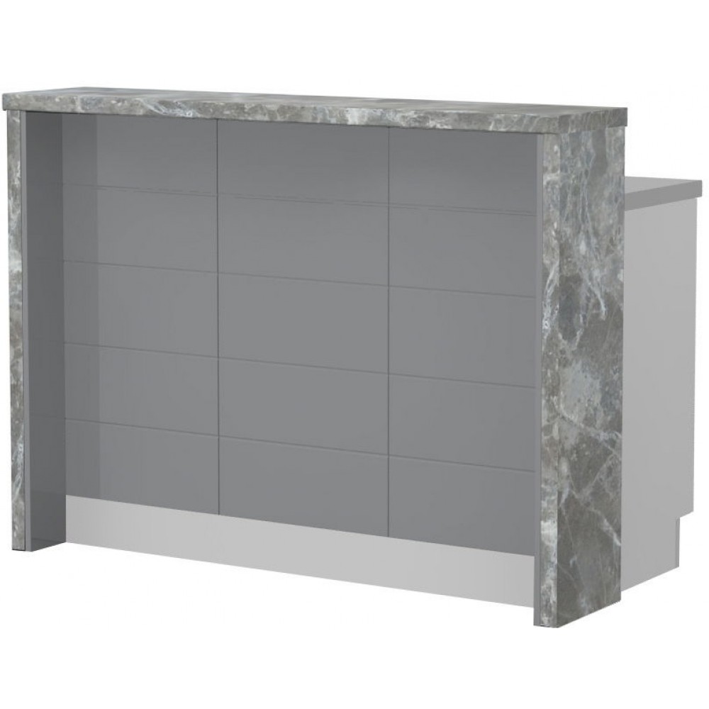 Πάγκος νησίδας Hudson-Μήκος: 135 εκ.-Γκρι-Siena Marble