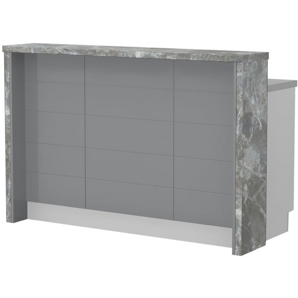 Πάγκος νησίδας Hudson-Μήκος: 150 εκ.-Γκρι-Siena Marble