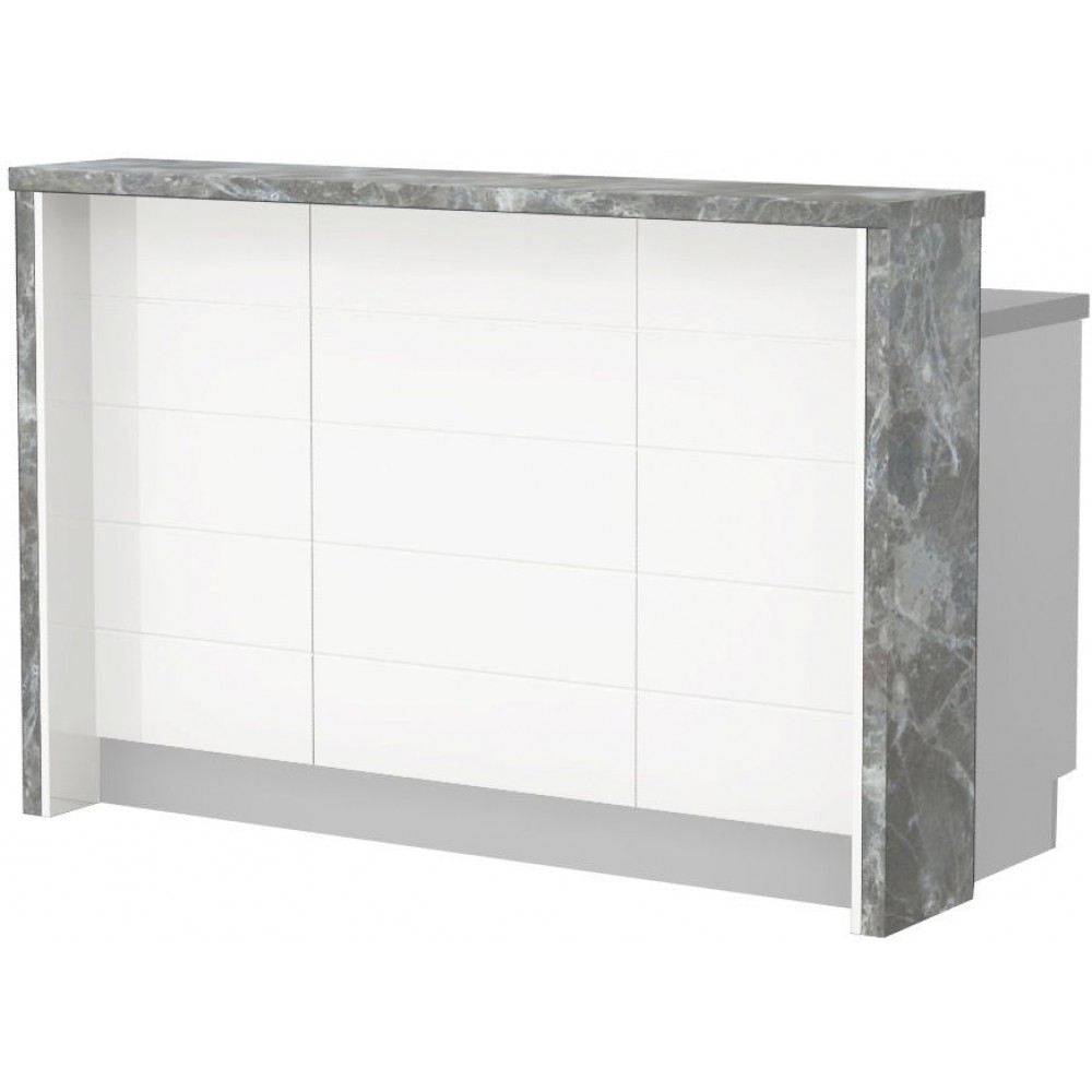 Πάγκος νησίδας Hudson-Μήκος: 150 εκ.-Λευκό-Siena Marble