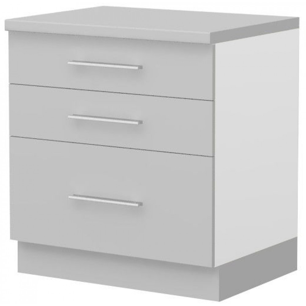 Πλαϊνό πάνελ επιδαπέδιου ντουλαπιού Hudson BP-F-Λευκό