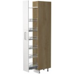Επιδαπέδιο ντουλάπι ψηλό Hudson K23-30-1KZ 30x60x235