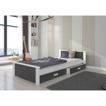 Παιδικό Κρεβάτι Avanta-180 x 80-Leuko-Anthraki 190x86x72