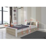 Παιδικό Κρεβάτι Avanta-180 x 80-Leuko - Drus 190x86x72