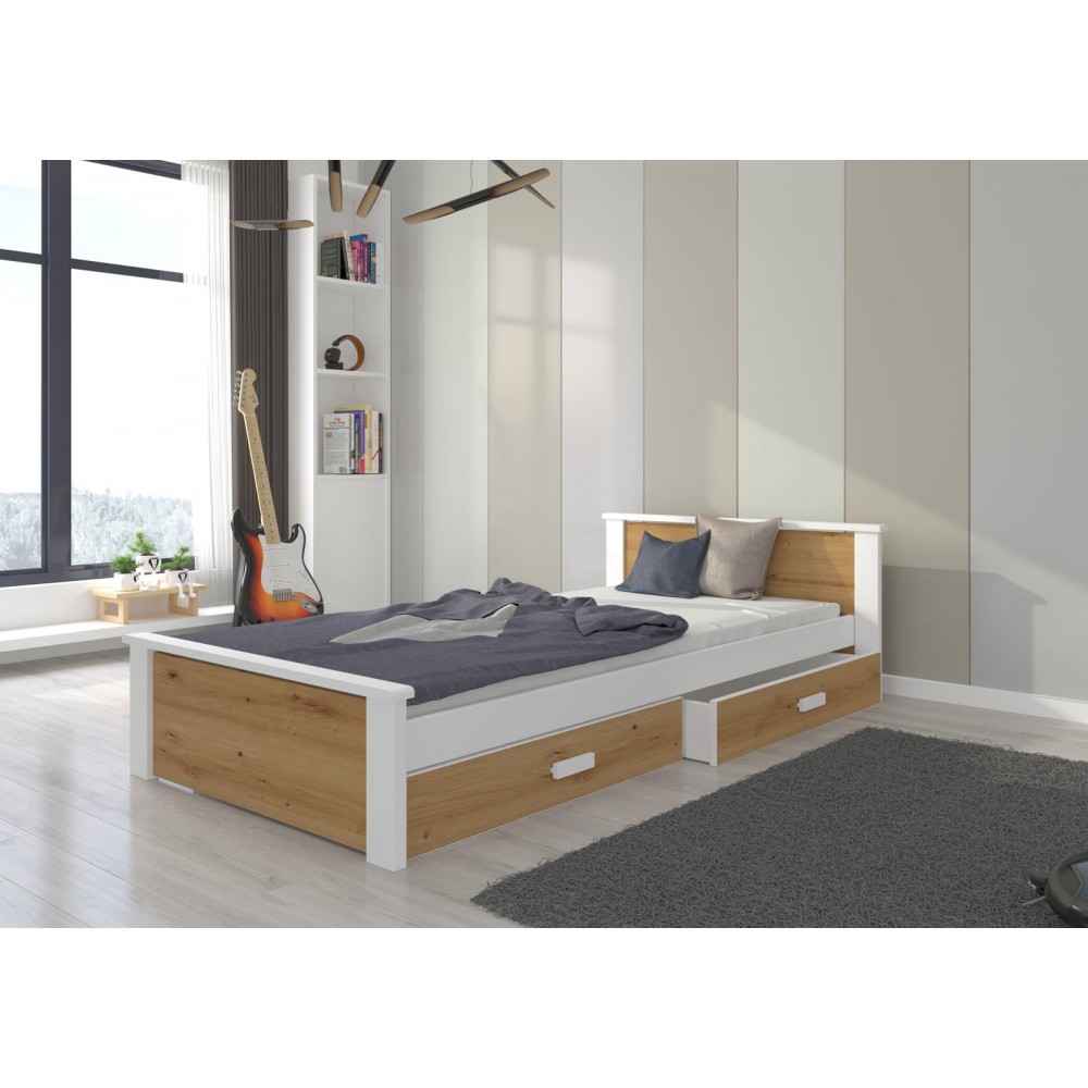 Παιδικό Κρεβάτι Avanta-200 x 90-Leuko-Artisan 208x99x72