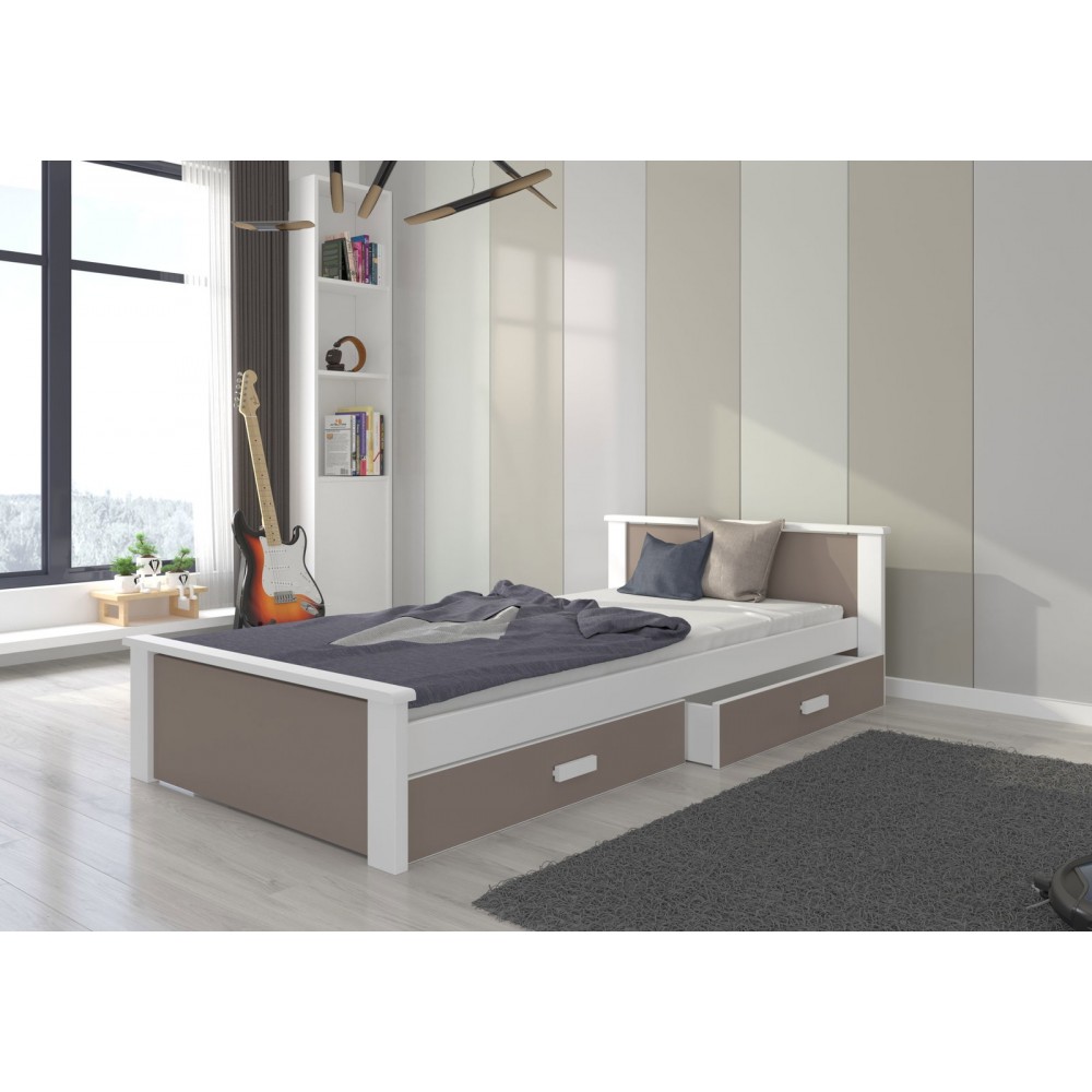 Παιδικό Κρεβάτι Avanta-200 x 90-Leuko - Mpez 208x99x72