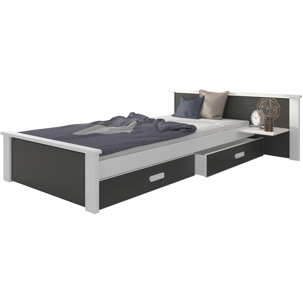 Παιδικό Κρεβάτι Avanta plus-200 x 90-Leuko-Anthraki 208x149x72