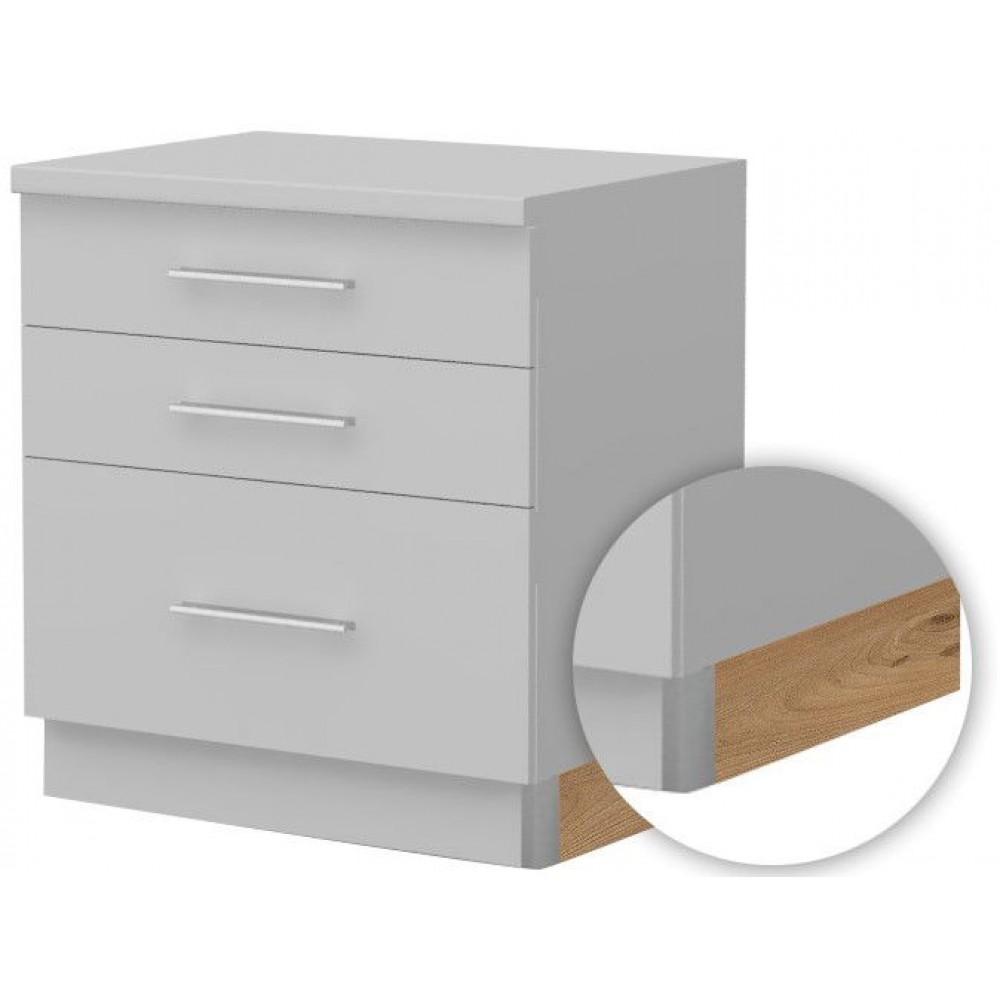 Πλαϊνή μπάζα κουζίνας JL Universal SB-Καρυδί